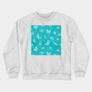 Teal Galactic Bugs Crewneck Sweatshirt